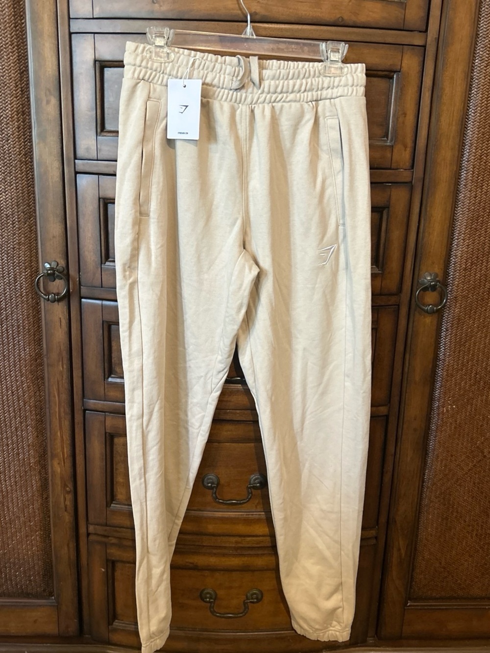 Gymshark Men’s Sand-Colored Sweat Joggers